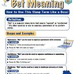 what does bet means